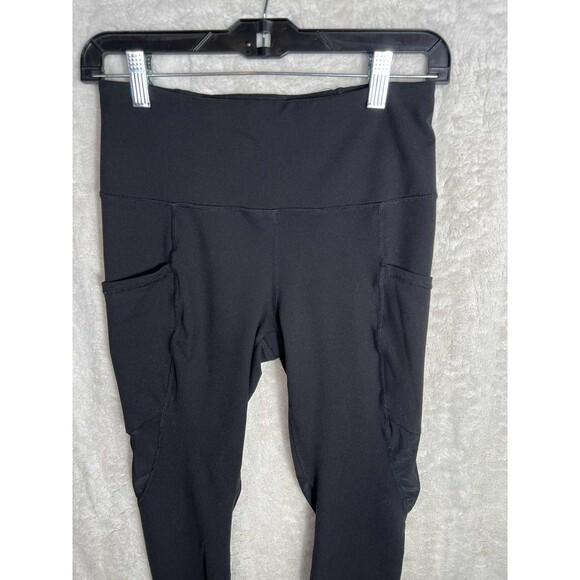 Women's Reebok Leggings Black Lux 3/4 High-Rise Sz Small S143 - Picture 3 of 7